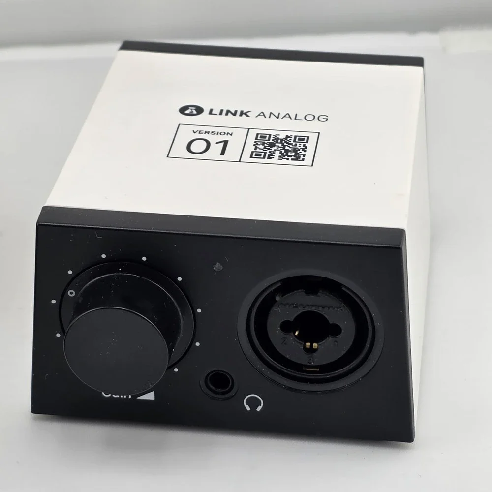 Analog White and Black Analog Audio Interface - Compact USB Mic Preamp